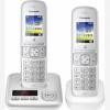 Panasonic KX-TGH722GG pearlsilver Duo Ασύρματο Τηλ. 2 τεμ.Ενδοεπικ/νία,Έγχρ.φωτ.οθόνη,ανοιχτή συνομ.